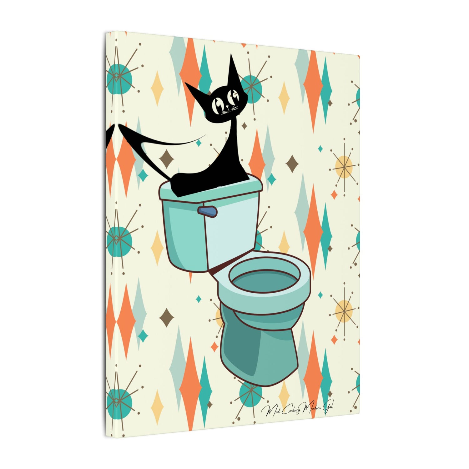 Retro Bathroom, Atomic Cat, Franciscan Starburst 50&