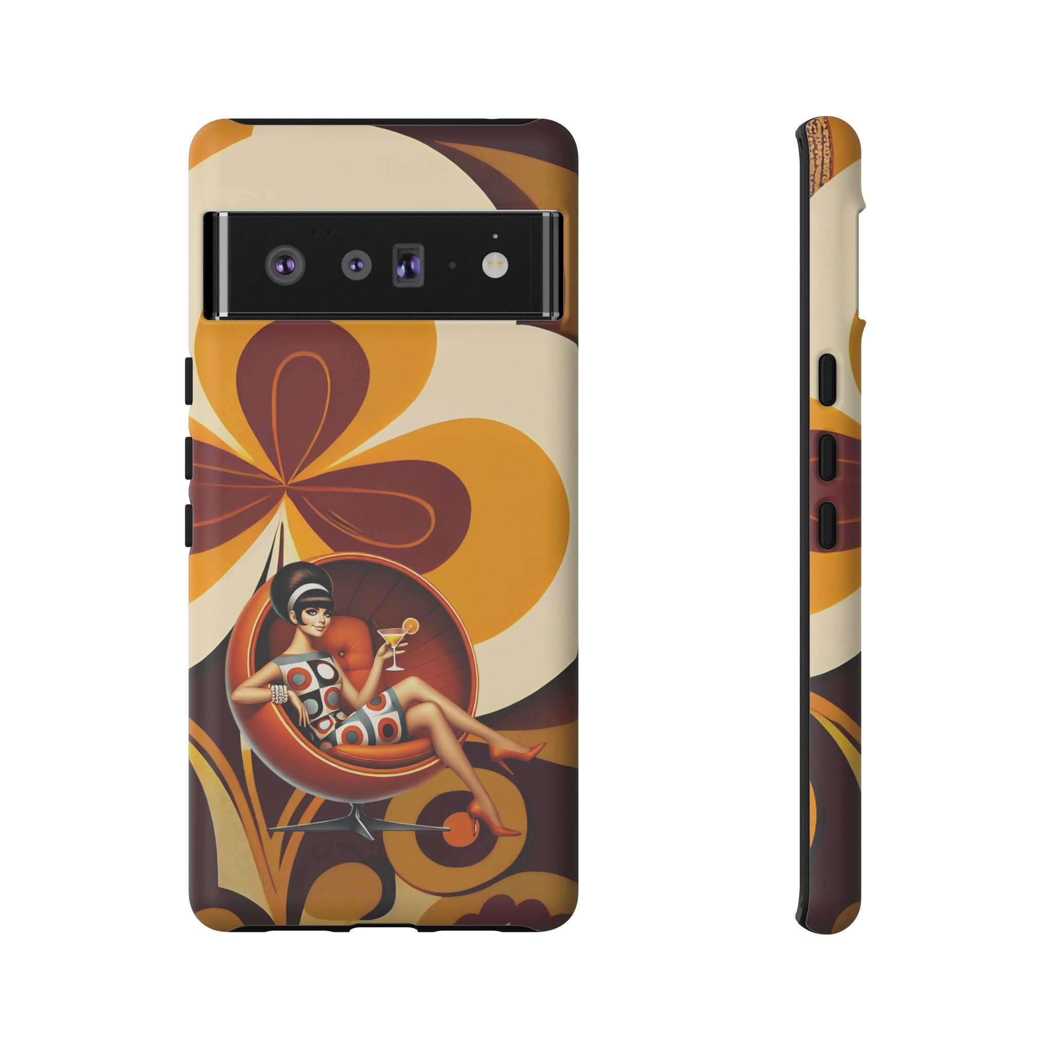 Groovy Mod 60s Retro Flower Power Phone Cases