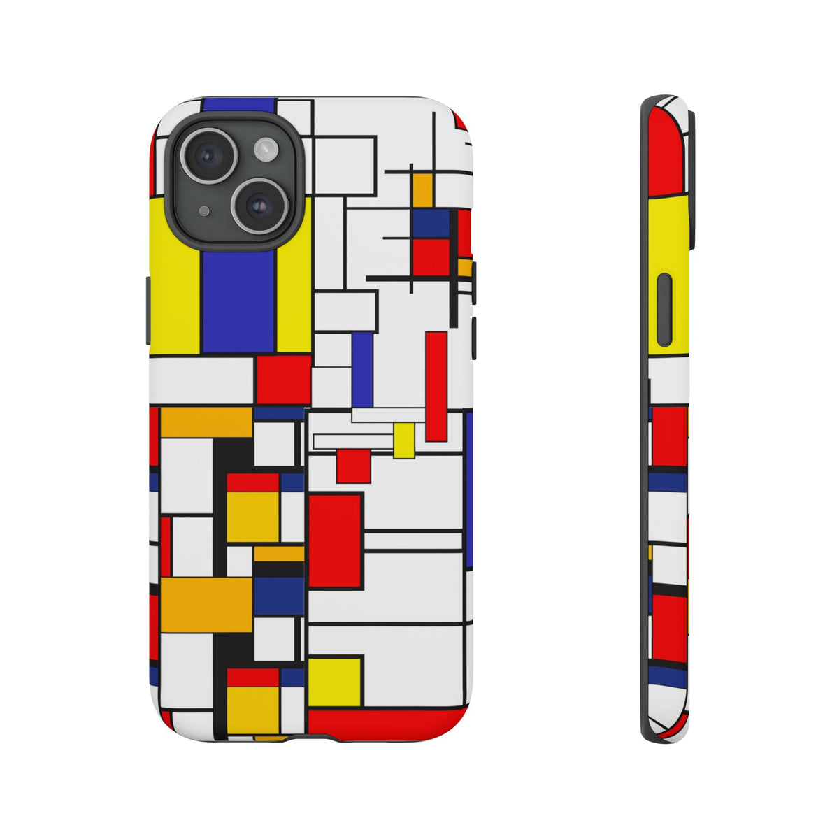 Retro Mod Mondrian, Mid Century Modern Style Tough Phone Case