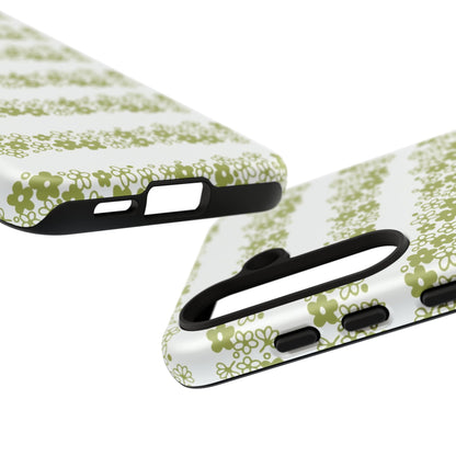 Pyrex Crazy Daisy Spring BlossonFloral Phone Case: Tough Cases with Elegant Green Floral Design, Durable Phone Cover