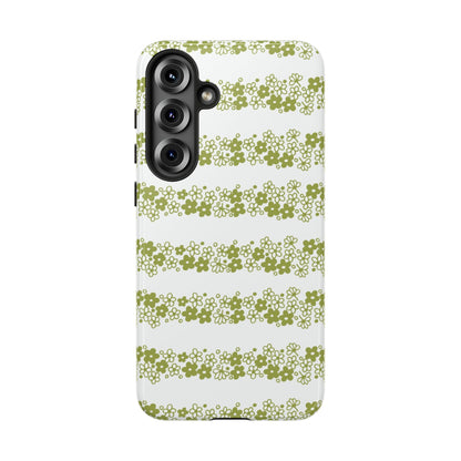 Pyrex Crazy Daisy Spring BlossonFloral Phone Case: Tough Cases with Elegant Green Floral Design, Durable Phone Cover