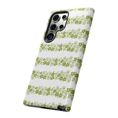 Pyrex Crazy Daisy Spring BlossonFloral Phone Case: Tough Cases with Elegant Green Floral Design, Durable Phone Cover