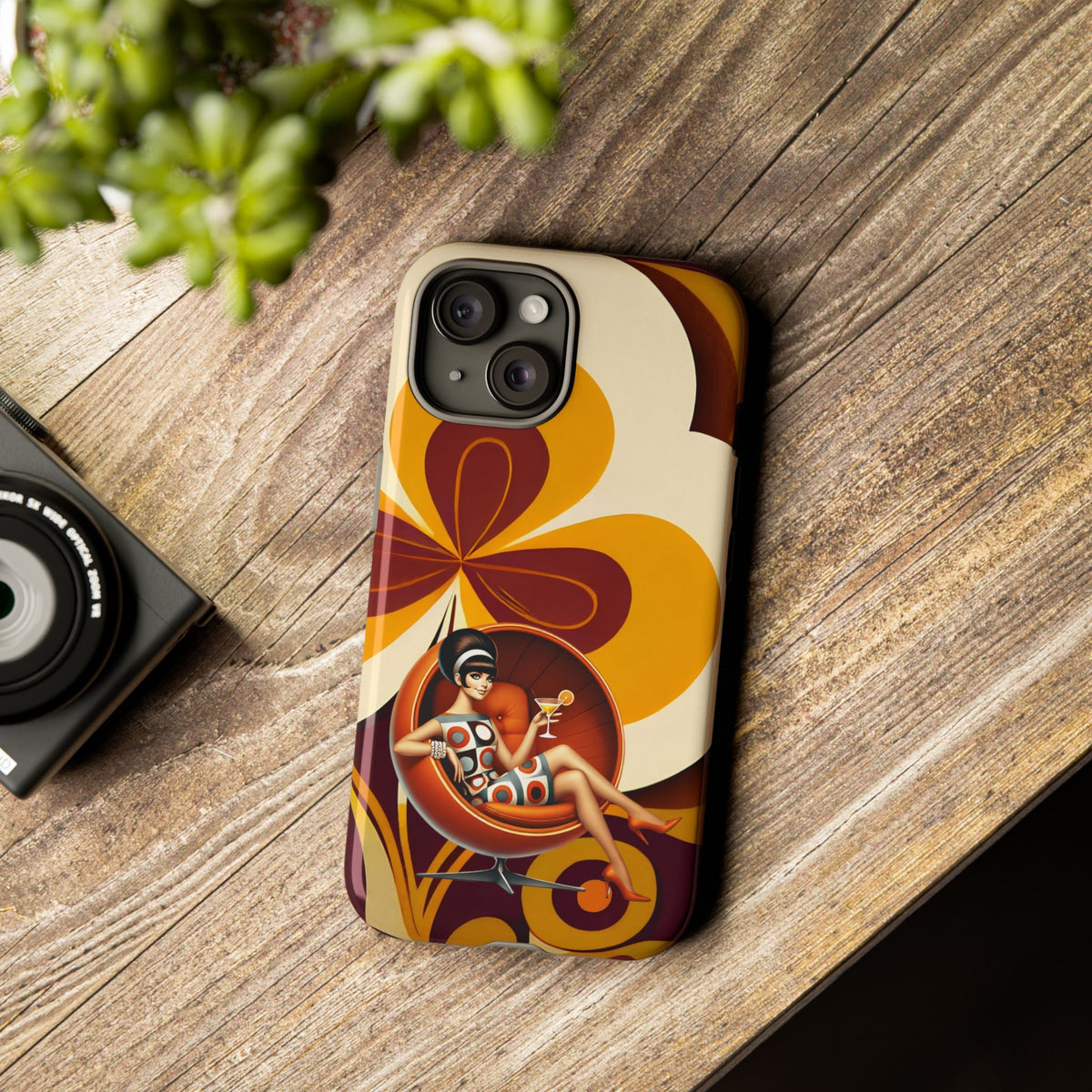 Groovy Mod 60s Retro Flower Power Phone Cases