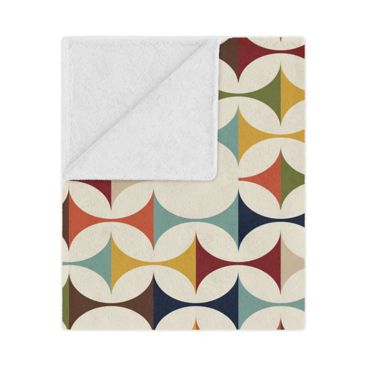 Scandinavian Designed, Mid Century Modern, Minky Throw Blanket - Mid Century Modern Gal