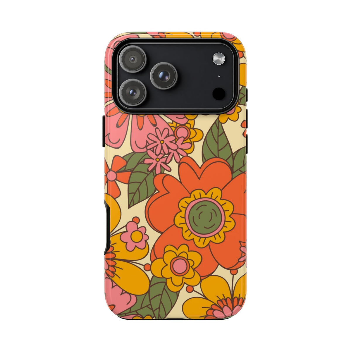 Groovy Retro Flower Power Vintage Inspired Pattern Smart Phones Tough Phone Cases