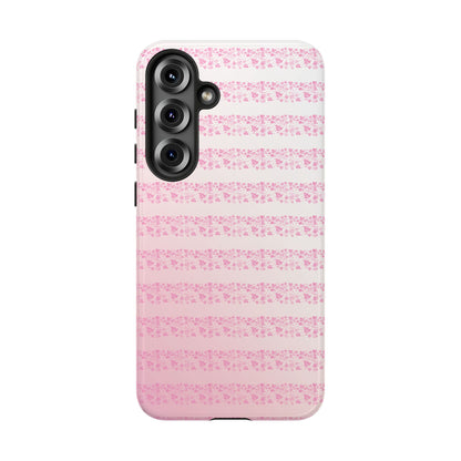 Pink Pyrex Gooseberry Striped Phone Case, Stylish Phone Cover, Tough Protective Case, Cute Cell Phone Case, Trending Gift for Her