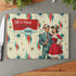 Mid Century Christmas Kitschy 50s Style Cheese Board, Holiday MCM Barware Glass Cutting Board - Mid Century Modern Gal