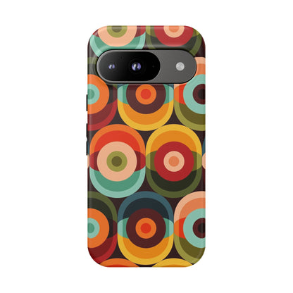 Retro Groovy Space Orb, Funky Fun Tough Phone Case