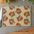 Vintage Merry Mushroom 70s Kitchen Glass Cutting Board - Mid Century Modern Gal