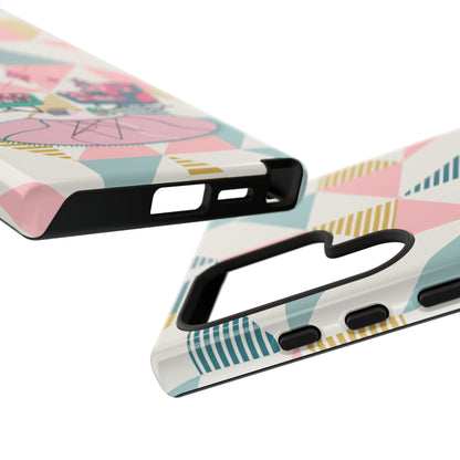 Atomic Cats Reading, Book Talk, Book Lover, Retro Chic Phone Case with Retro Vibe - Cozy Living Room Design