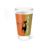 Mid Century Modern Barware Starlite Lounge Atomic Retro Cat Glass - 16oz Cocktail Glass for Stylish Entertaining - Mid Century Modern Gal