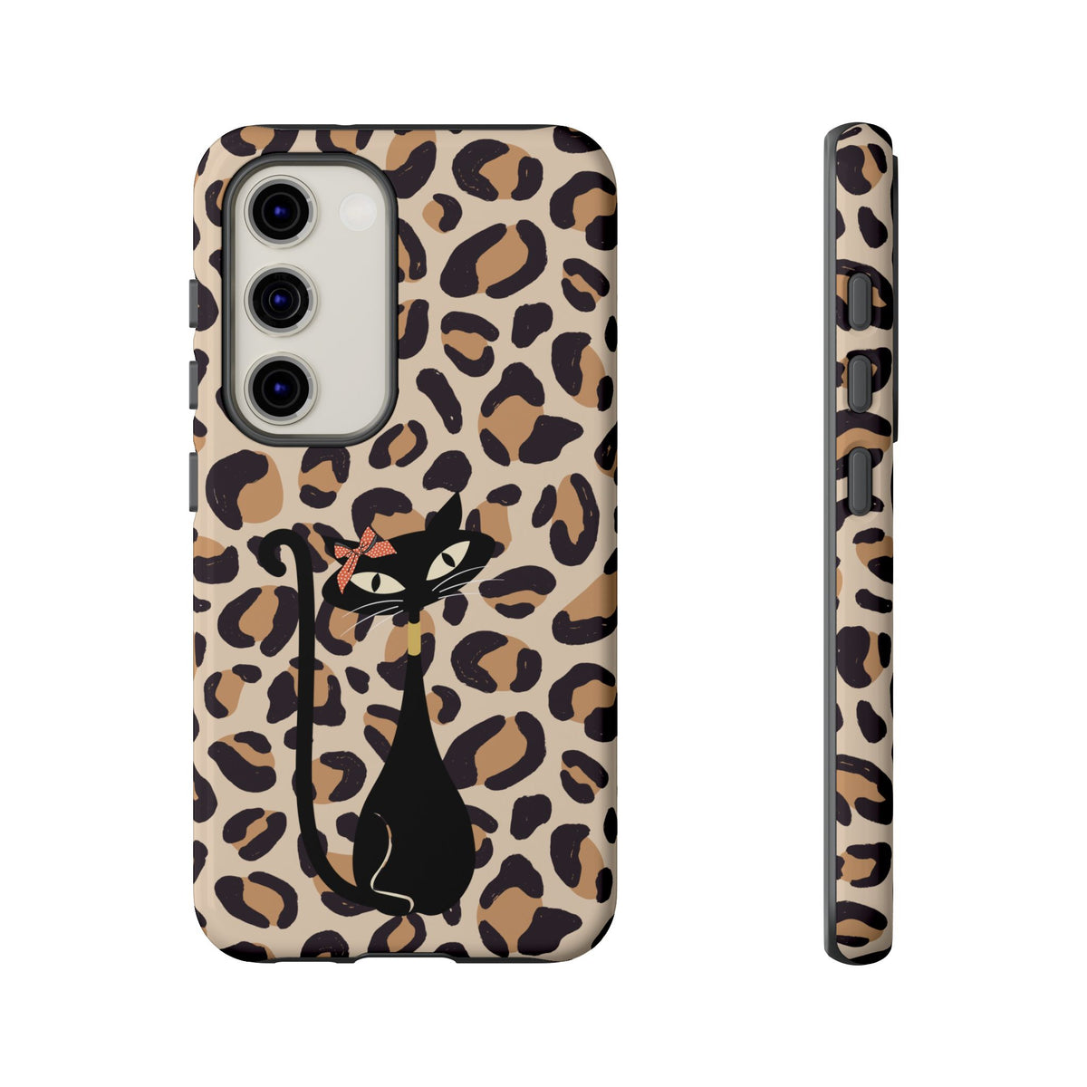 Mid Century Modern 50s Leopard Print, Atomic Cat, Mid Mod Tough Cases - Mid Century Modern Gal