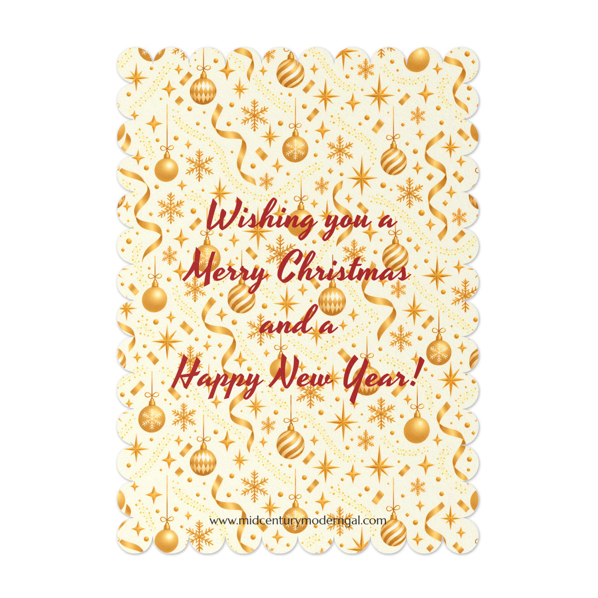 Mid Century Modern Christmas Martini Dapper Gay Male Couple Flat Postcard Style Christmas Greeting Cards