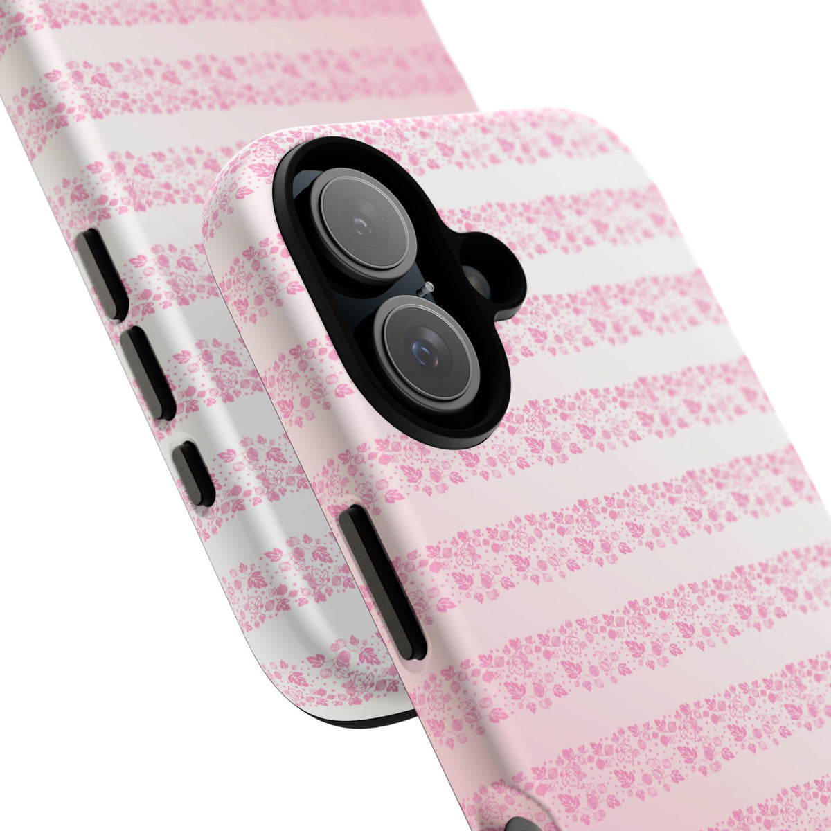 Pink Pyrex Gooseberry Striped Phone Case, Stylish Phone Cover, Tough Protective Case, Cute Cell Phone Case, Trending Gift for Her