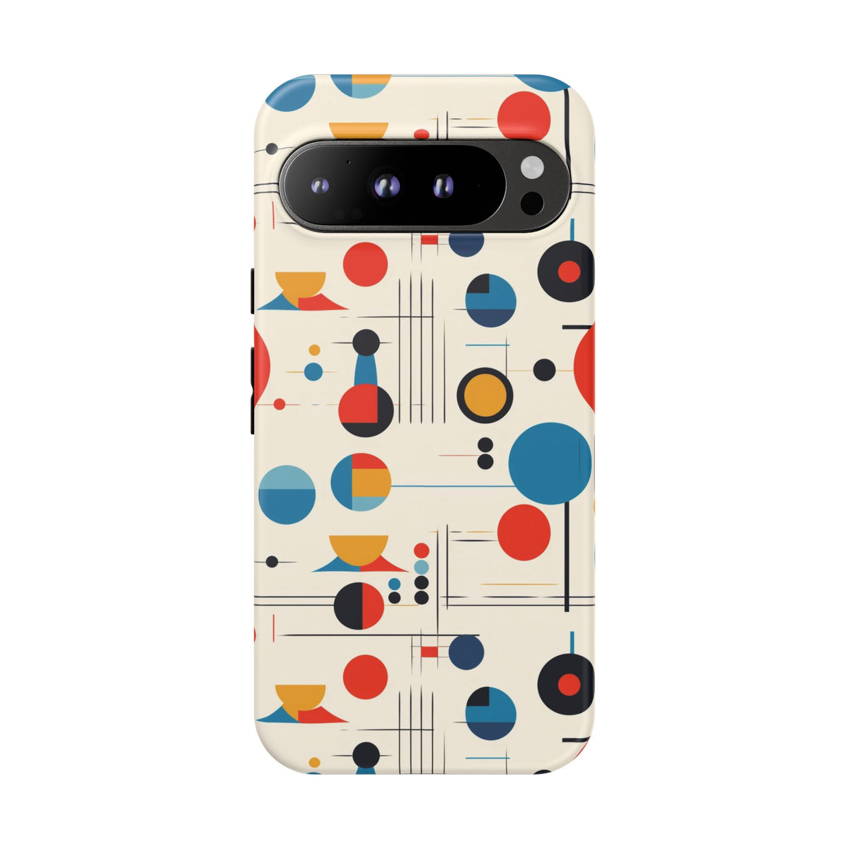 Mid Mod Bauhaus Designed iPhone, Samsung, Pixel Retro Phone Tough Cases