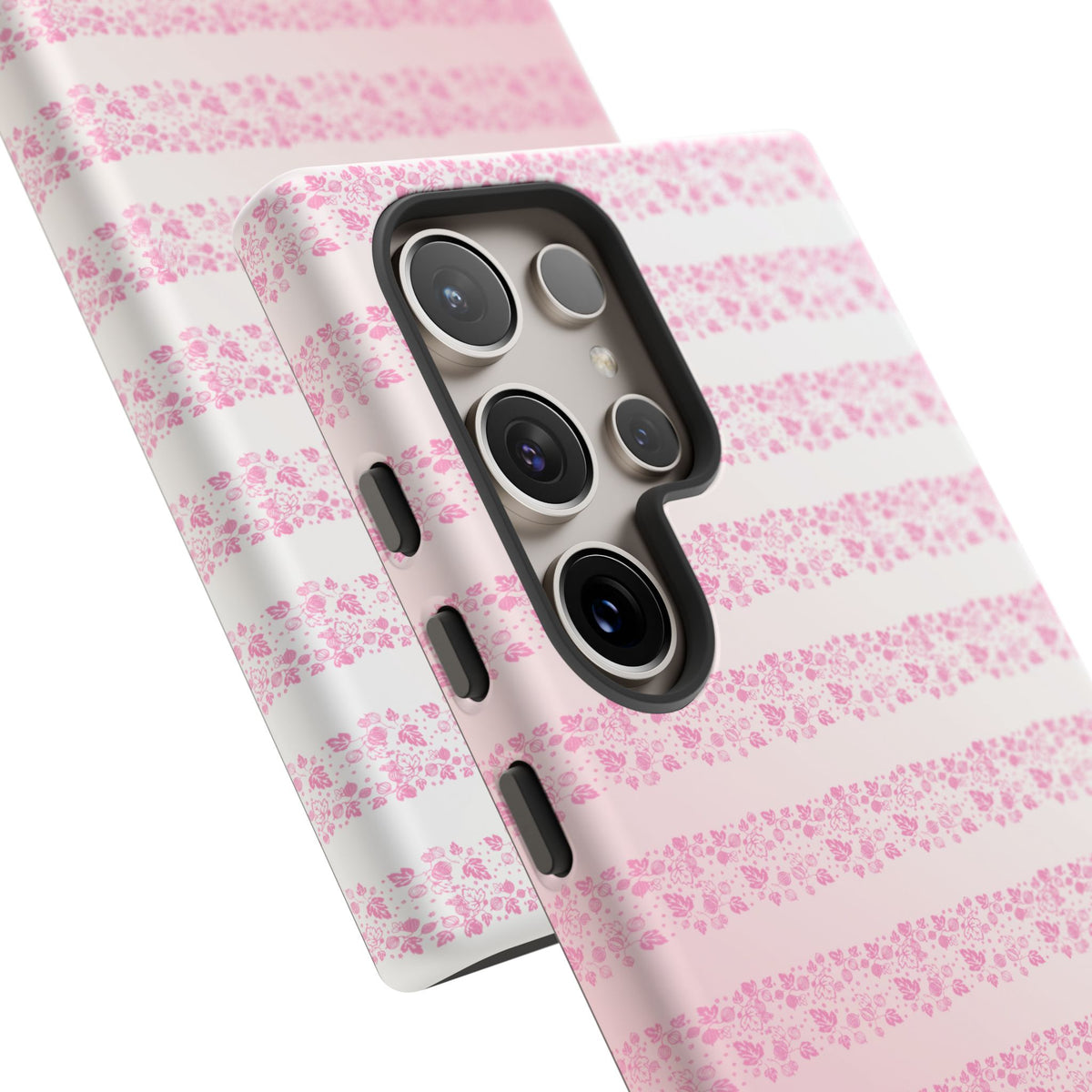 Pink Pyrex Gooseberry Striped Phone Case, Stylish Phone Cover, Tough Protective Case, Cute Cell Phone Case, Trending Gift for Her