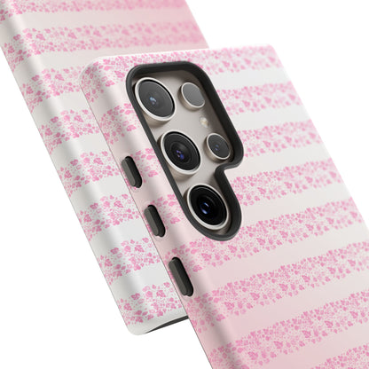 Pink Pyrex Gooseberry Striped Phone Case, Stylish Phone Cover, Tough Protective Case, Cute Cell Phone Case, Trending Gift for Her