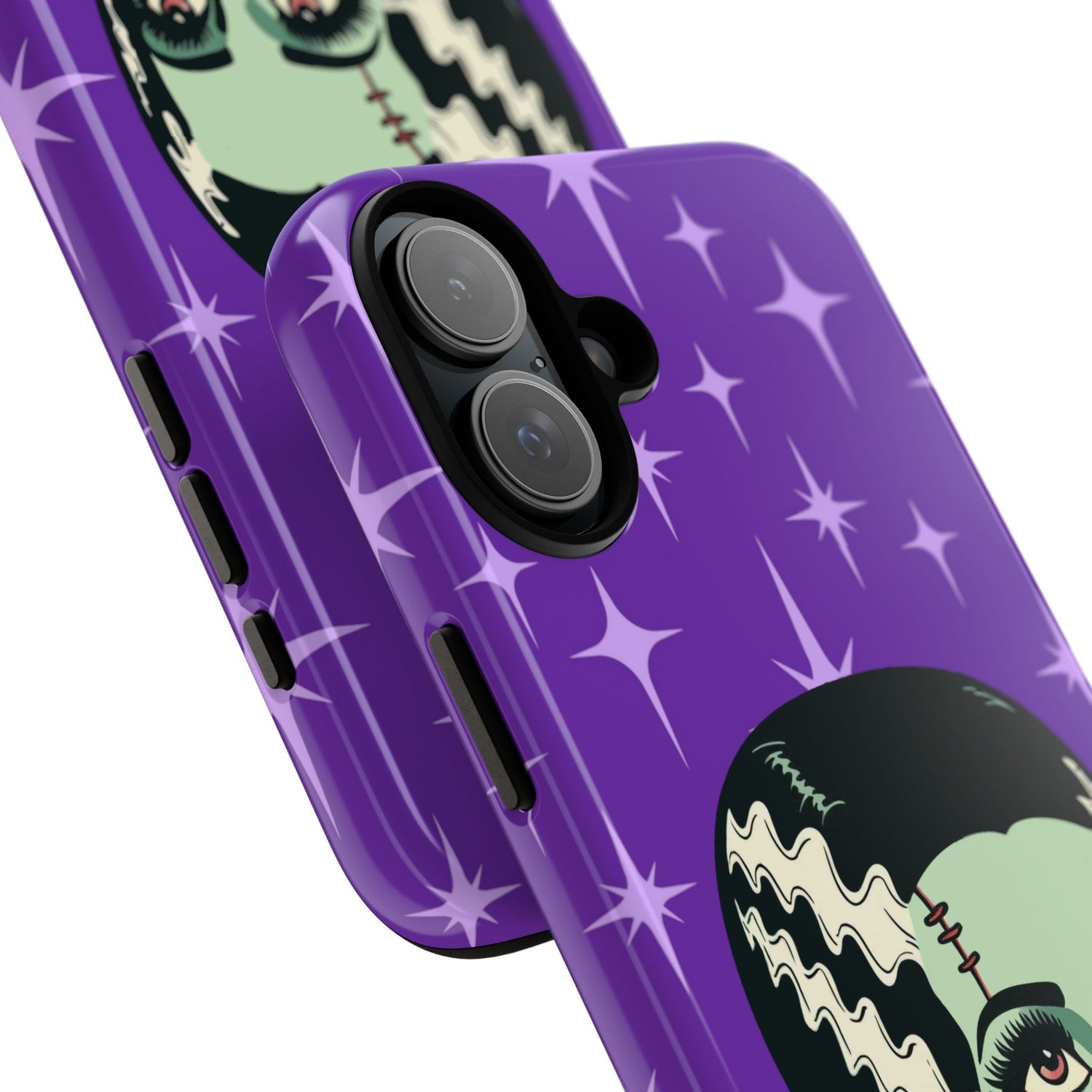Bride of Frankenstein Retro Mid Mod Horror Buff Purple Halloween Tough Phone Case