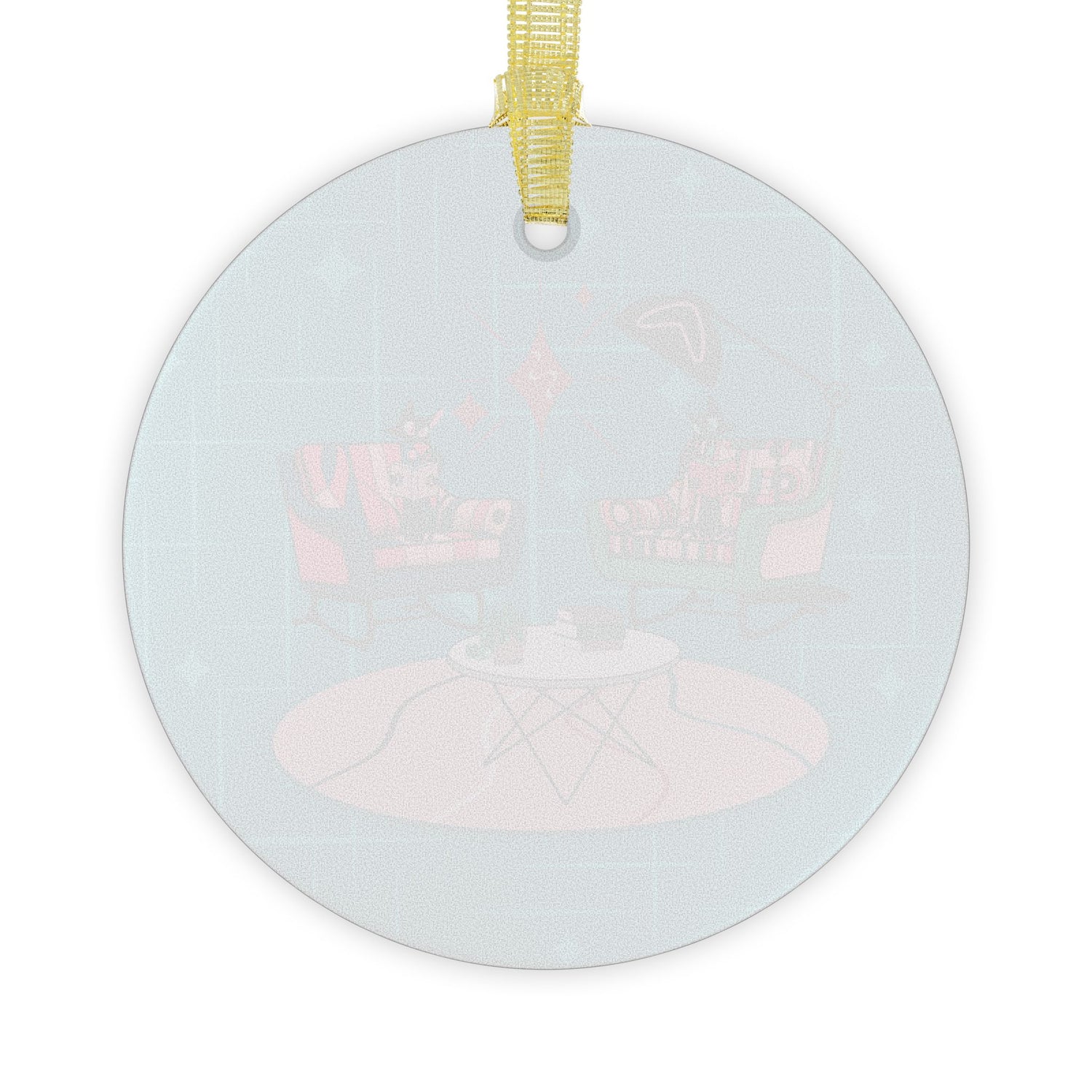 Cats Reading Kitschy Mod Atomic Retro Modern Glass Ornament - Mid Century Modern Gal