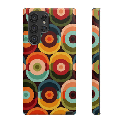 Retro Groovy Space Orb, Funky Fun Tough Phone Case