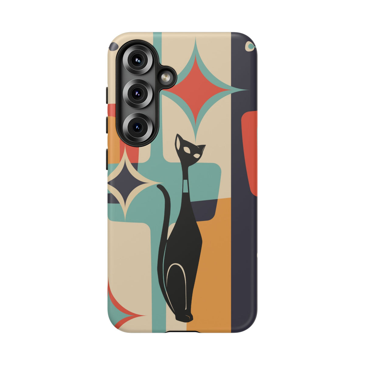 Atomic Cat, Sexton Cat, Mid Mod, Retro Geometric, Starburst Tough Phone Cases