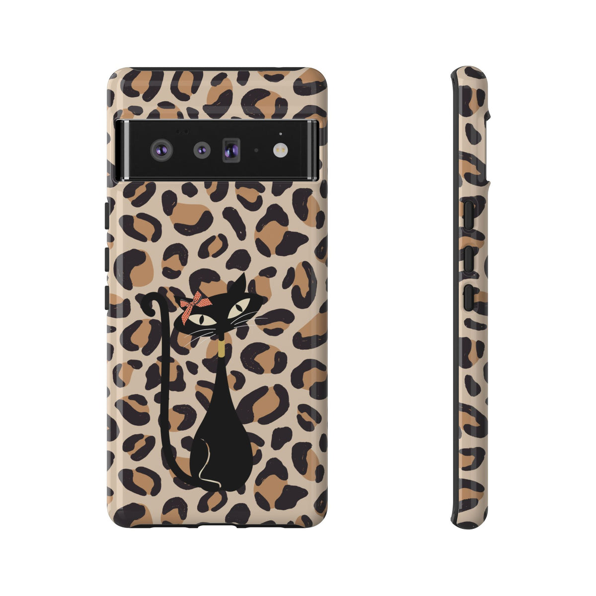 Mid Century Modern 50s Leopard Print, Atomic Cat, Mid Mod Tough Cases - Mid Century Modern Gal