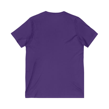 Atomic Cat, Mid Century Modern Whimsical V-Neck Tee For Women - Mid Century Modern Gal