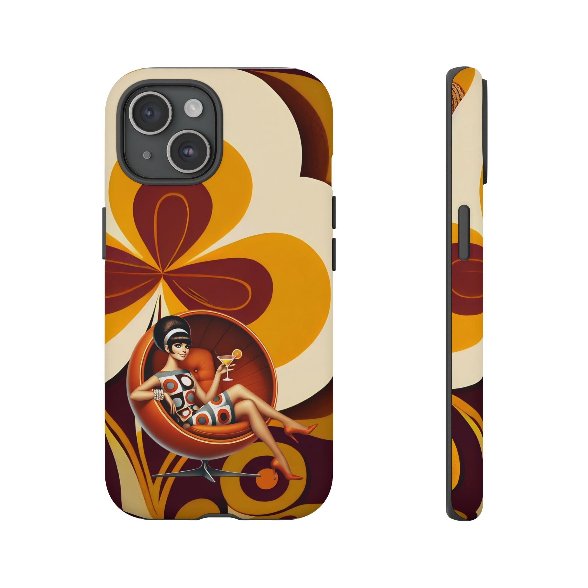 Groovy Mod 60s Retro Flower Power Phone Cases