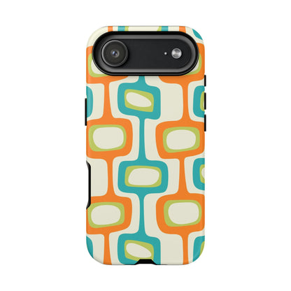 Mid Century Modern Groovy Googie Design, Colorful Smart Phone Tough Cases