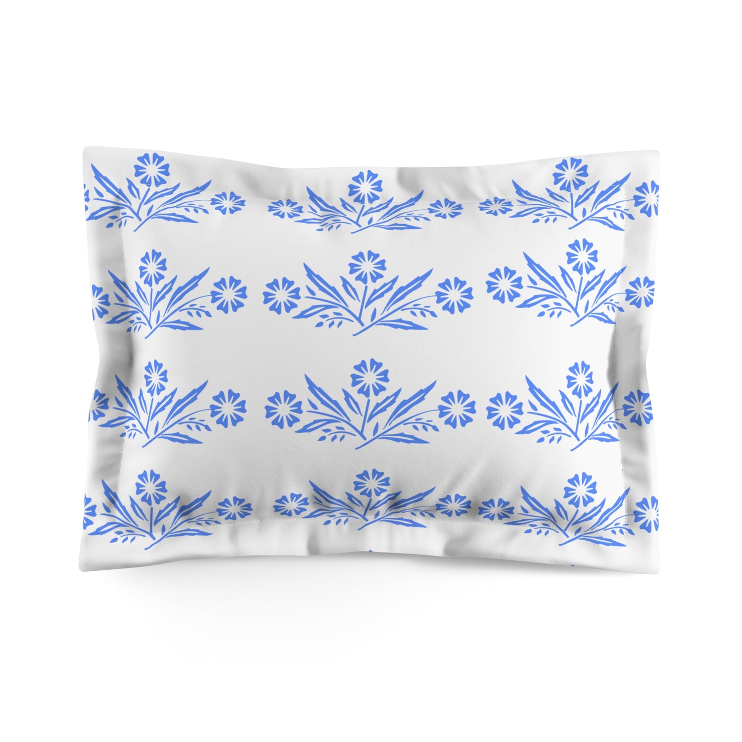 Pyrex Cornflower Pyrex Lover Collector Floral Pillow Sham - Mid Century Modern Gal