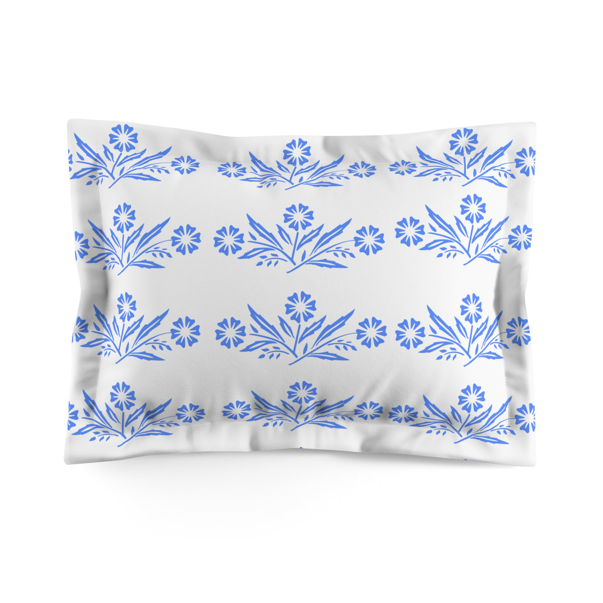 Pyrex Cornflower Pyrex Lover Collector Floral Pillow Sham - Mid Century Modern Gal