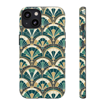Art Deco Peacock Inspired Tough Phone Case