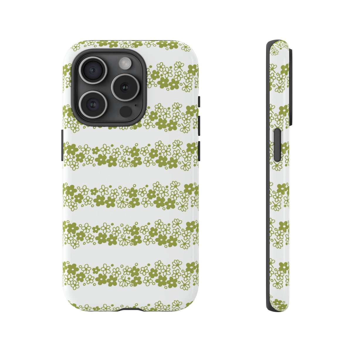 Pyrex Crazy Daisy Spring BlossonFloral Phone Case: Tough Cases with Elegant Green Floral Design, Durable Phone Cover