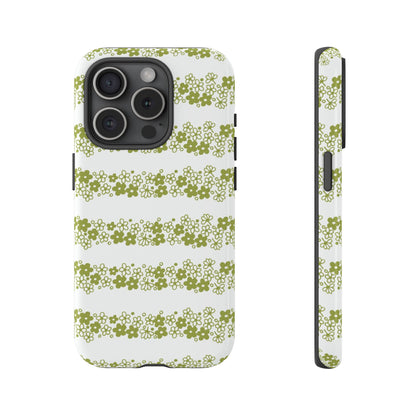 Pyrex Crazy Daisy Spring BlossonFloral Phone Case: Tough Cases with Elegant Green Floral Design, Durable Phone Cover