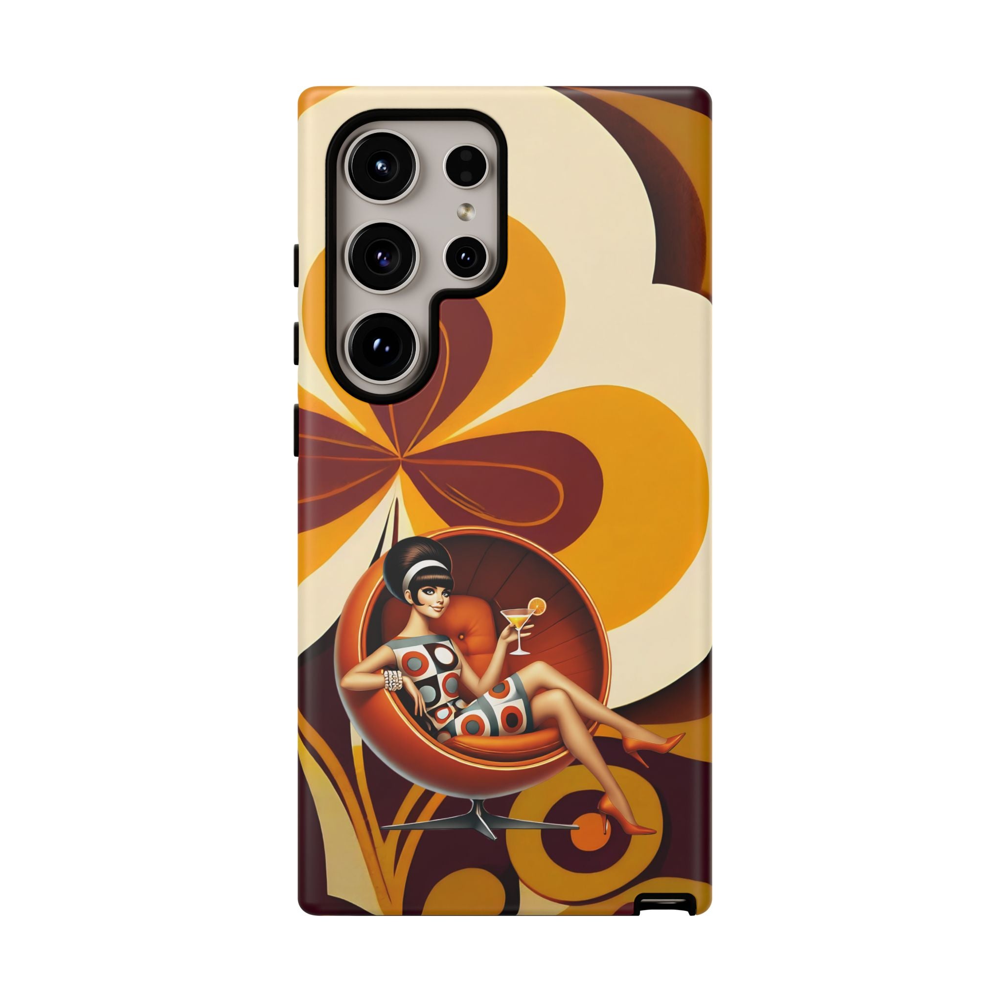 Groovy Mod 60s Retro Flower Power Phone Cases