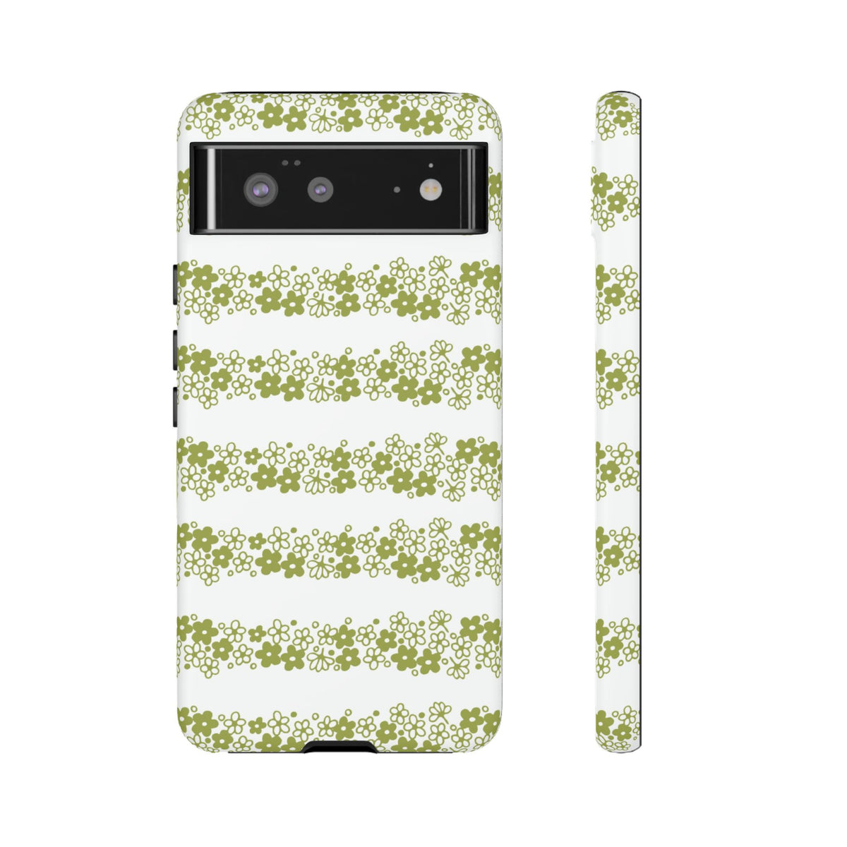 Pyrex Crazy Daisy Spring BlossonFloral Phone Case: Tough Cases with Elegant Green Floral Design, Durable Phone Cover