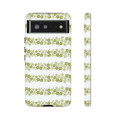 Pyrex Crazy Daisy Spring BlossonFloral Phone Case: Tough Cases with Elegant Green Floral Design, Durable Phone Cover