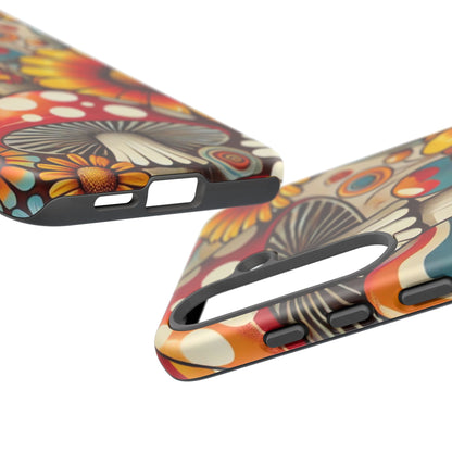 Colorful Mushroom Flower Phone Case - Boho Chic Design
