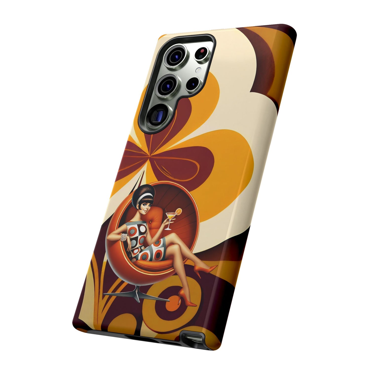 Groovy Mod 60s Retro Flower Power Phone Cases