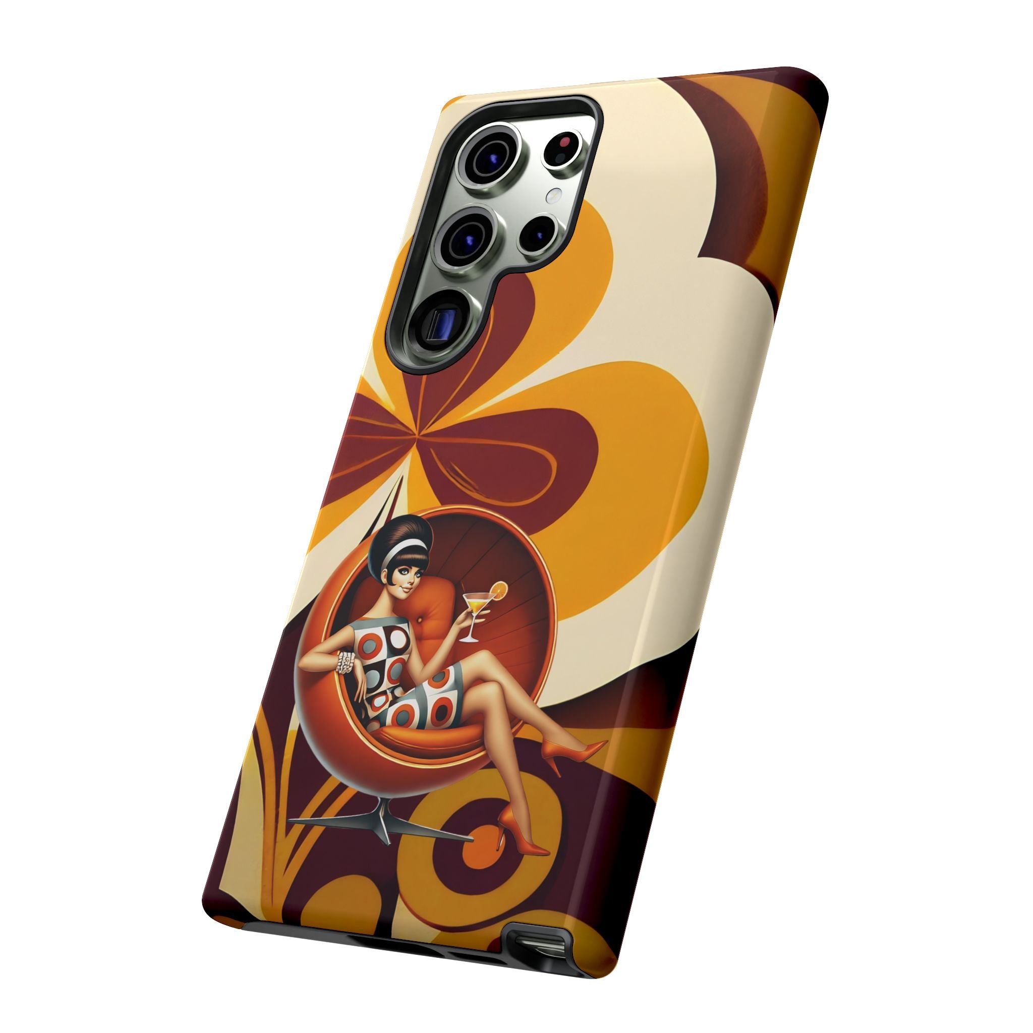 Groovy Mod 60s Retro Flower Power Phone Cases