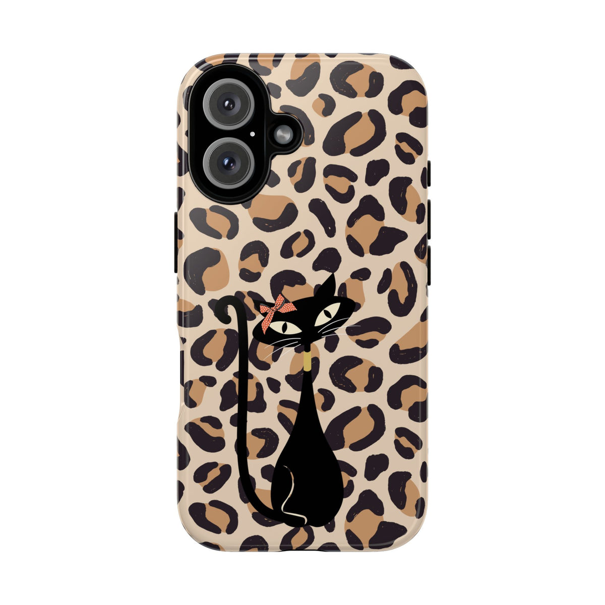 Mid Century Modern 50s Leopard Print, Atomic Cat, Mid Mod Tough Cases - Mid Century Modern Gal