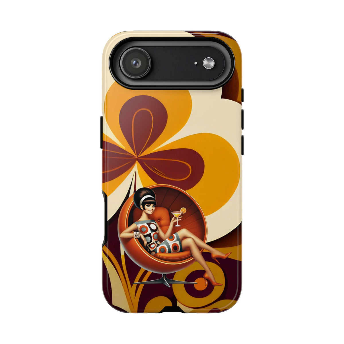 Groovy Mod 60s Retro Flower Power Phone Cases