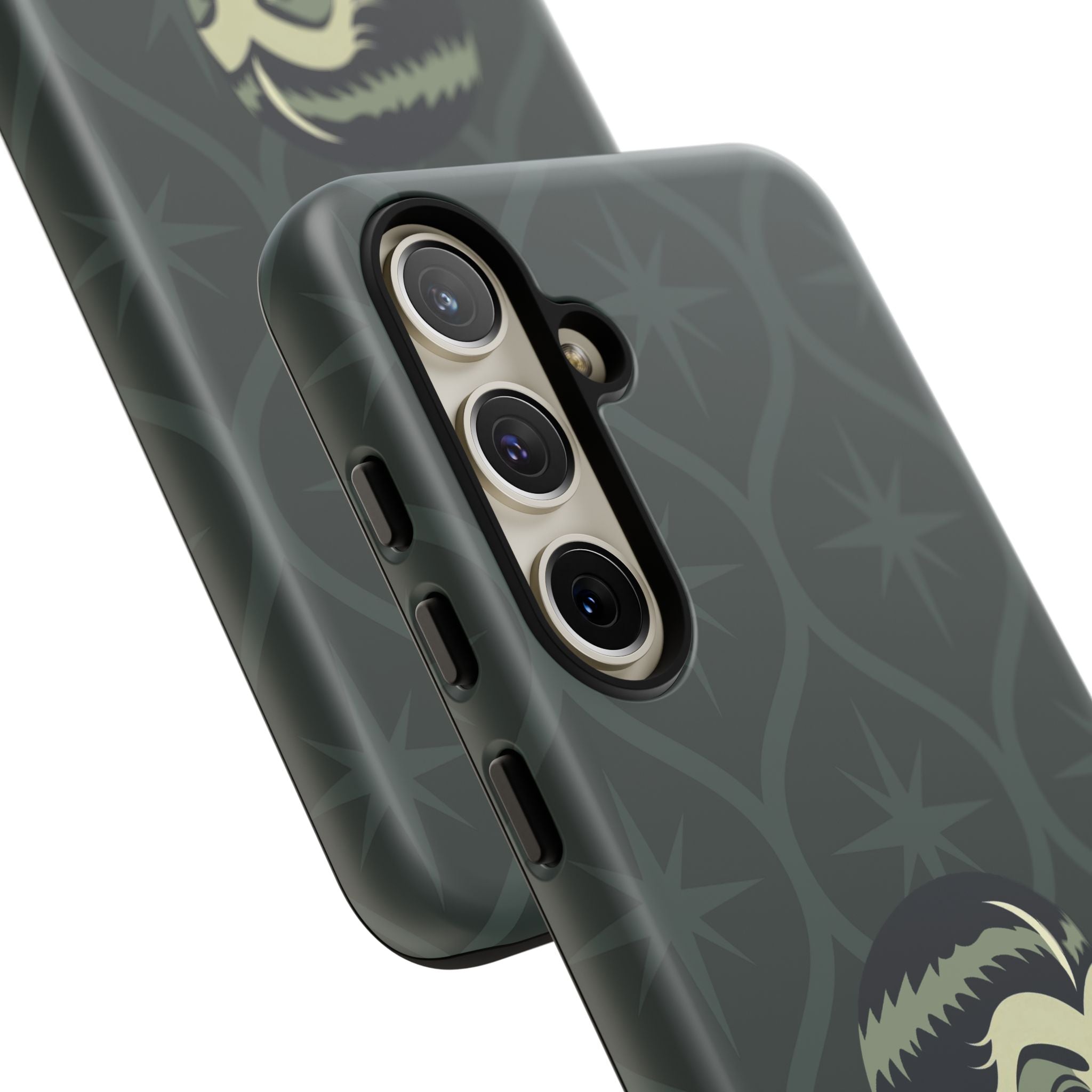 Vampire Dracula Girl Halloween Goth Horror Buff MCM Green Tough Phone Case