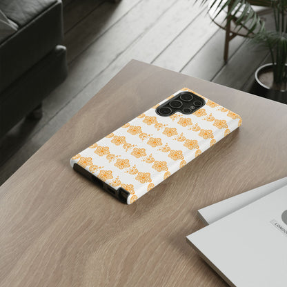 Pyrex Golden Butterfly Floral Phone Case, Tough Cases for Stylish Protection, Gift for Her, Durable, Trendy Floral Design, Cell Phone Cover