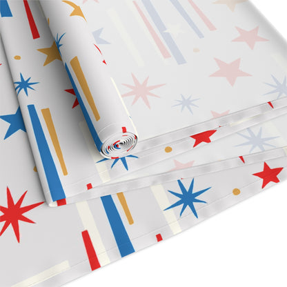 Mid Century Modern 4th of July Stars Holiday Table Runner - Mid Century Modern Gal