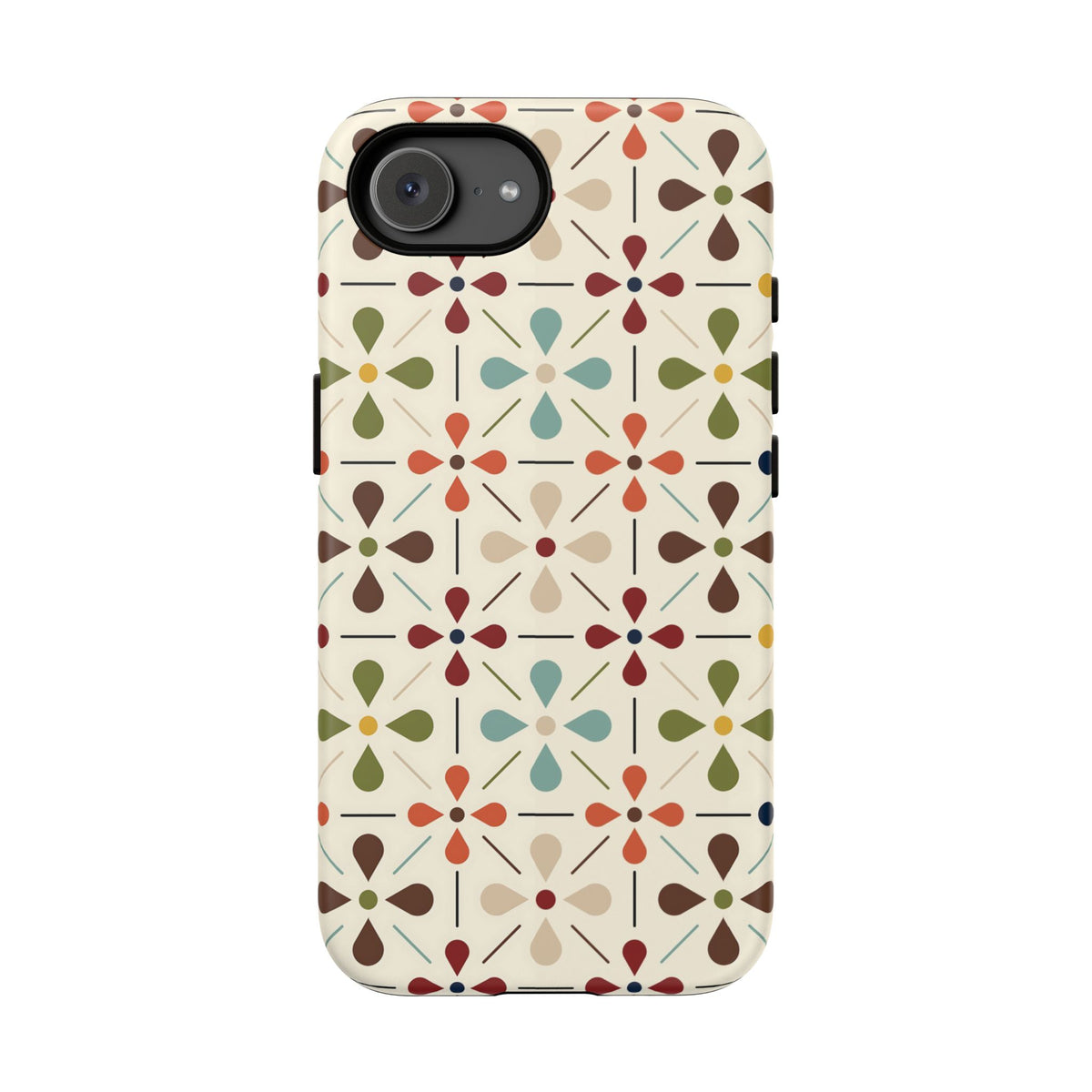 Scandinavian Flower, Mid Modern Danish Design Tough Phone Case