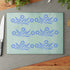 Blue Cornflower Kitschy Kitchen Coriningware Inspired Glass Cutting Board - Mid Century Modern Gal