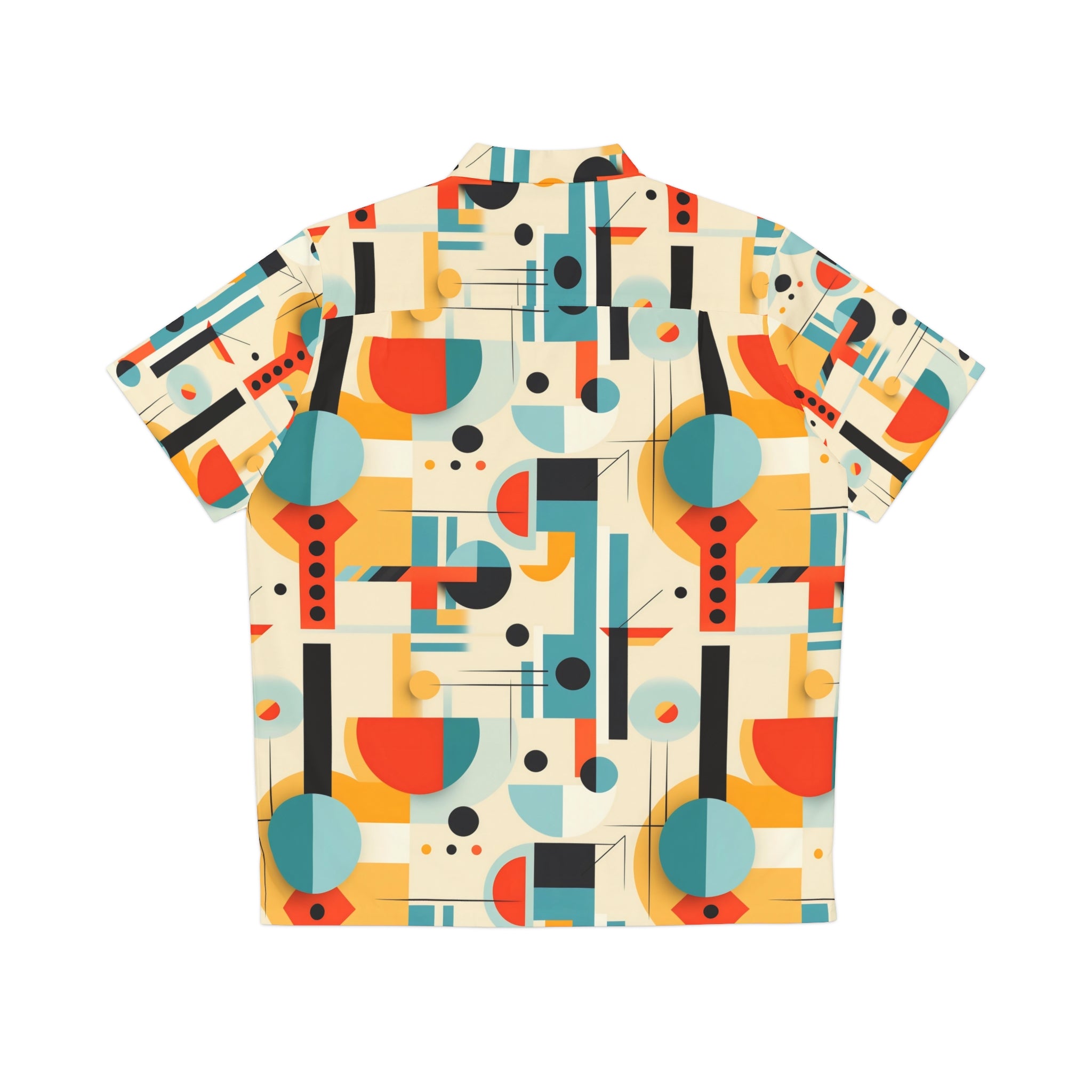 Mid Century Modern Man, Bauhaus Designed Mid Mod Retro Funky Fun Button  Down Hawaiin Shirt, I'm Not Old' I'm Mid Century Modern