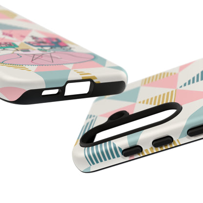 Atomic Cats Reading, Book Talk, Book Lover, Retro Chic Phone Case with Retro Vibe - Cozy Living Room Design