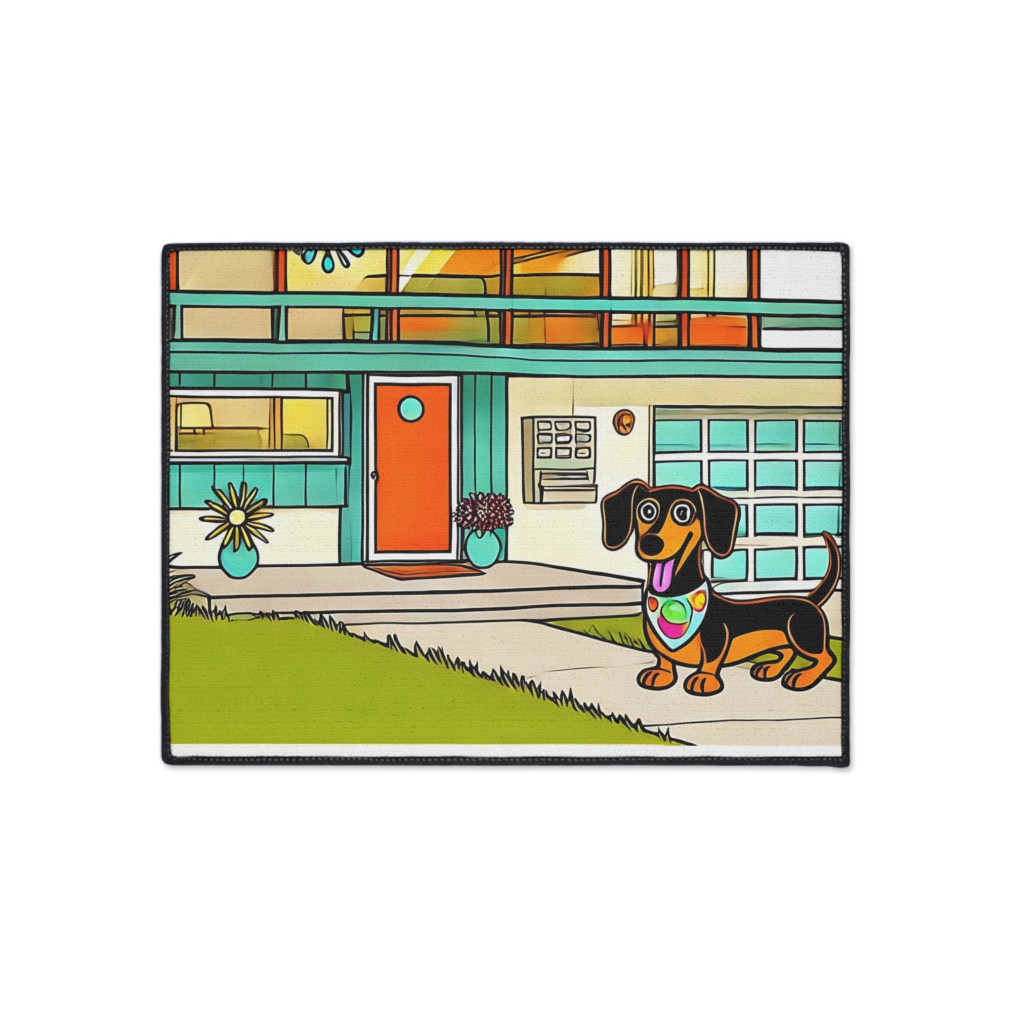 Dachshund Art Heavy Duty Floor Mat - Perfect for Dog Lovers